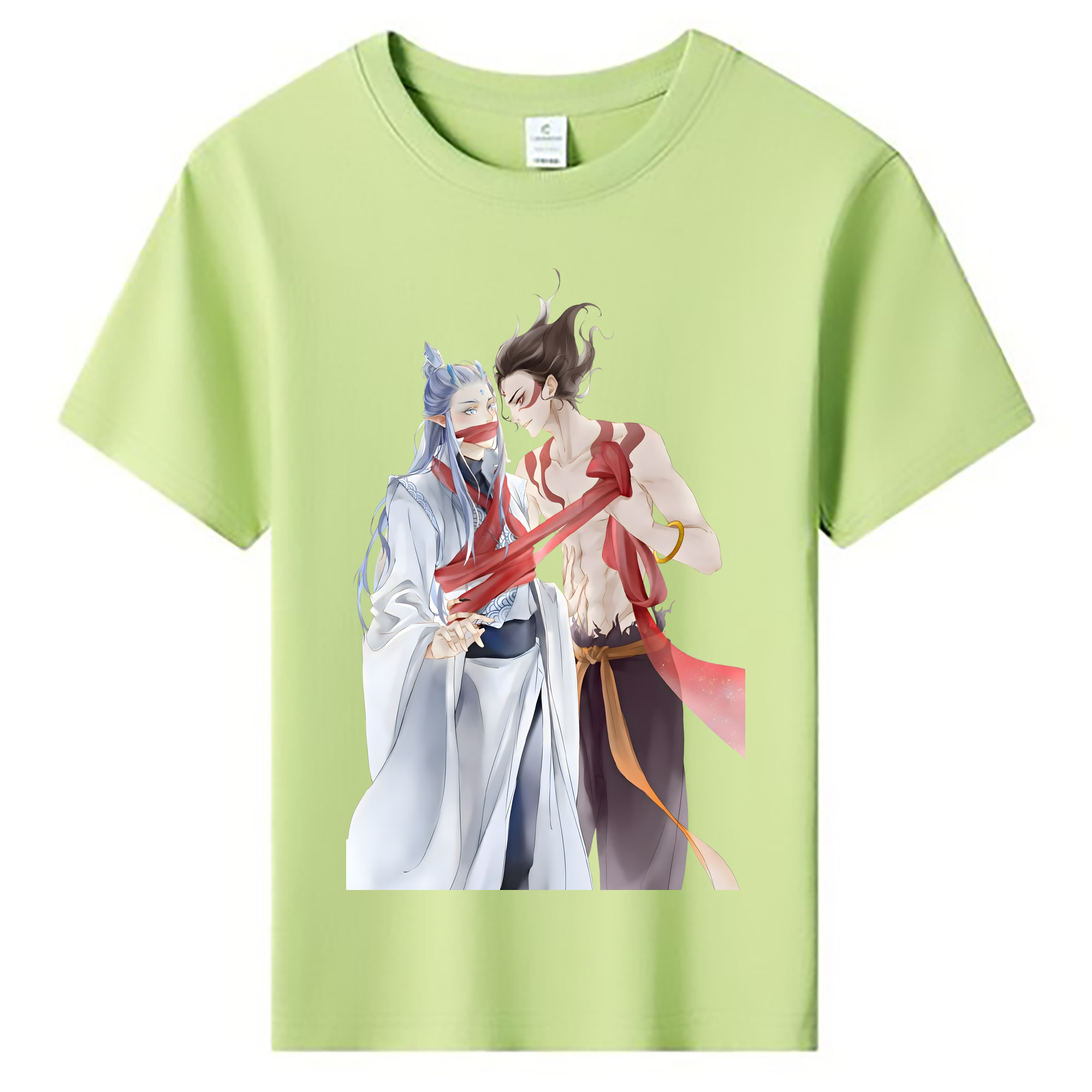 （画像用） Ne Zha 2 ナタ 魔童の大暴れ 綿100％キッズTシャツ（フロントプリント）
